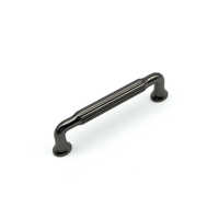 Poignée de porte moletée longue et moderne en zinc pour armoire de chambre, commode, tiroirs de cuisine, entrepôt et extérieur