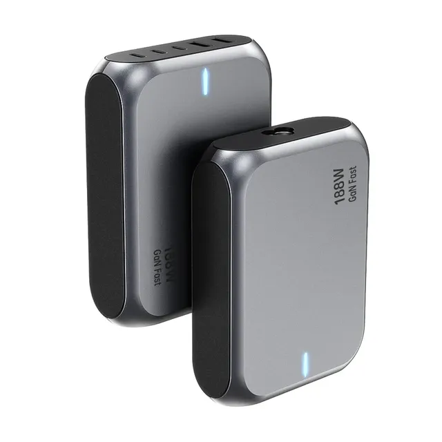 PD3.1 188W GaN Tech Desktop Charger 3 Type-C & 2 USB-A Ports for iphone 17 AVS iphone 13 Pro Max Phone Original EN 50075
