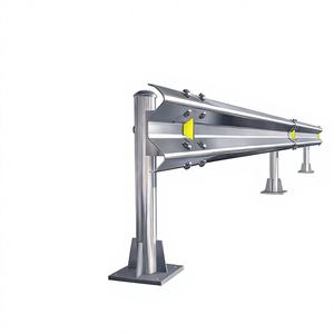 Barriera Stradale Zincata a Caldo a Basso Prezzo, Vendita Diretta dalla Fabbrica Cinese, Guardrail a Due Travi, Barriera Antiurto, Divisorio Stradale - Product Image 1