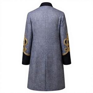 Manteau d'uniforme historique gris pour homme, à double boutonnage, pour événements costumés - Product Image 2