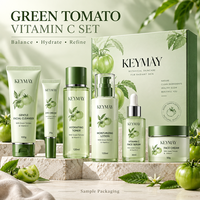 Coffret de Soins Visage Luxe Tomate Verte Vitamine C Éclaircissant Hydratant Équilibrant – Marque Privée OEM ODM Personnalisé