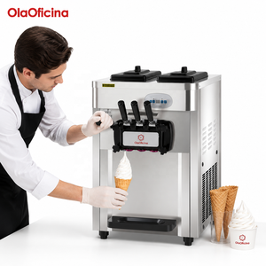 Máquina de Helado Suave de Sobremesa, Máquina de Yogurt Congelado y <span class=keywords><strong>Gelato</strong></span> ICT18S para Cafetería, Restaurante, Tienda de Postres - Product Image 1