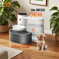 Dispenseur d'eau pour chats, distributeur d'eau automatique pour animaux de compagnie de type basculant, sans prise de courant,