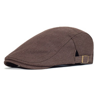 Bérets décoratifs pour hommes d'été personnalisés en gros style béret en métal brodé avec logo