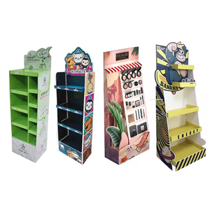 Soporte de exhibición de cartón reciclado con impresión personalizada para exhibición de tiendas minoristas y emergentes - Product Image 1