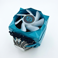 Refroidisseur d'air double CPU X7 avec ventilateur de refroidissement 4 broches de 120 mm/140 mm compatible LGA1200/2066 et AMD AM4/FM1