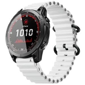 Bracelet CAOWTAN 22 26mm pour Garmin <span class=keywords><strong>Fenix</strong></span> 7 7X 5 5Plus 6 <span class=keywords><strong>6Pro</strong></span> Bracelet pour Forerunner 965 Bracelet de remplacement pour Instinct Enduro - Product Image 1