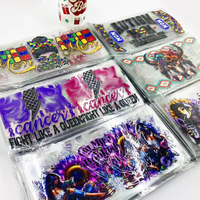 Nouveau Halloween Uv Dtf Tasse Wrap Transferts Autocollants En Gros Personnalisé Uv Dtf Tasse Wrap Transferts Halloween Horrible Thème pour 16oz