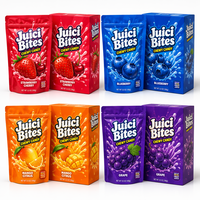 Sachet Doypack Personnalisé Imprimé en Gros, Qualité Alimentaire, Refermable avec Fermeture Éclair, Brillant, pour Bonbons Gommeux et Fruits à Mâcher