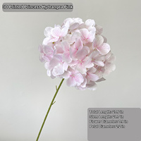 Bunga Hydrangea Buatan HGA Real Feel, Bunga Hydrangea Sutra Tiruan untuk Dekorasi Pernikahan, Dekorasi Rumah, dan Centerpiece Meja Lobi Hotel