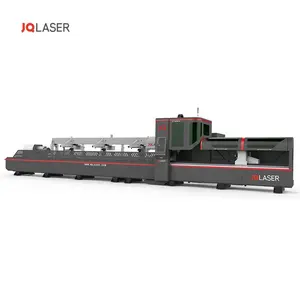 FLT-8045ETN Three chunks semi-auto loading 24 feet long laser cutting machine for metal cutter large size pipe and tube cutter