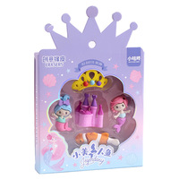 Kerstcadeaus Cadeaus Prijzen Snoepkleur Cartoon Zeemeermin Prinses Doos Rubber Briefpapier Gum Set