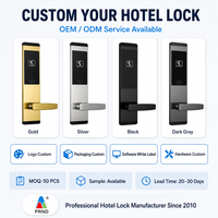 Sistema de Cerradura Inteligente TT para Habitaciones de Hotel con Control por Aplicación TTLock, Desbloqueo con Tarjeta, Acero Inoxidable