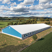Kits de construction préfabriqués de poulailler de conception moderne pour des fermes de volailles