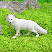 Modèle de renard réaliste en PVC pour l'exportation, incluant renard arctique, renard sans oreilles, renard blanc, renard roux, thème animalier pour l'affichage