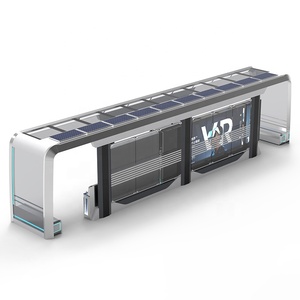 Parada de Autobús con Toldo para Exteriores, Venta al por Mayor, Parada de Autobús Inteligente con Caja de Luz Publicitaria LED Solar, Personalizable OEM - Product Image 5