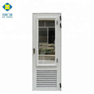 Porte da Bagno in Alluminio Bianco con Design a Persiana e Vetro a Mezza Altezza, Impermeabili, <span class=keywords><strong>per</strong></span> <span class=keywords><strong>WC</strong></span> - Made in Cina - Product Image 3