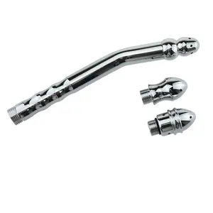 Douche colique nettoyant jouets sexuels anaux Plug Anal unisexe lavement douche buse d'eau 3 tête de prise nettoyant Anal Vaginal pour Gay