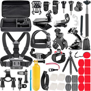 Kit d'accessoires 58-en-1 de haute qualité pour GoPro 1087, support de caméra d'action 4K DJI/Shanggou A8, accessoires complets pour la vente en gros - Product Image 1