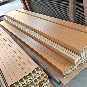 Warp Resistant Waterproof WPC trần với gỗ trang trí nội thất bề mặt <span class=keywords><strong>Modular</strong></span> cài đặt cho phòng tắm trường học & phòng khách - Product Image 3