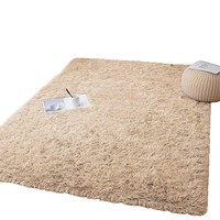 Tapis en soie et laine transfrontalier, moelleux, à poils longs, doux et esthétique, pour salon, chambre à coucher, chambre d'enfant, salle de jeux, de qualité supérieure