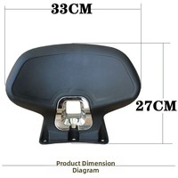 Accessoires de support lombaire et dossier pour moto tout-terrain modifiée Qianjiang Hong 250, installation non destructive