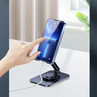 360 Rotation Portable en alliage d'aluminium réglable support de téléphone portable bureau à domicile paresseux Portable support de téléphone support en métal
