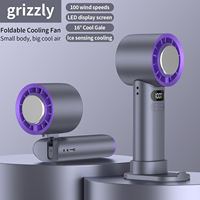 Nouveau modèle de ventilateur portable sans lame, mini ventilateur électrique rechargeable à turbine pliable
