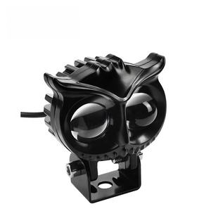 ไฟหน้ามอเตอร์ไซค์ LED ลายพิมพ์นกฮูก ขนาด 2.6 นิ้ว ขายดี พร้อมไฟตัดหมอก แสงคู่ สีคู่ วงแหวน Angel Eyes กำลังไฟสูง 60w - Product Image 3