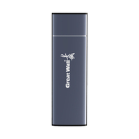 M2 SSD NVMe kandang PCIE 10Gbps USB 3.1 Gen2 casing aluminium eksternal dengan USB C adaptor cangkang keras Max 4TB M tombol 2280