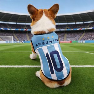 Custom Designer S-5XL Mexico Team Football Shirt Summer Dog Soccer Team Vest Lightweight Pet Football <strong>Clothes</strong> for Dogs <strong>Cats</strong> - Product Image 5
