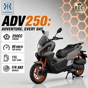 Scooter à essence 250CC, moto d'aventure, cyclomoteur, maxi-scooter, 95 km/h, 10,5 kW, Euro 5 EEC, 11 L, longue autonomie, pour adultes, vente en gros - Product Image 1
