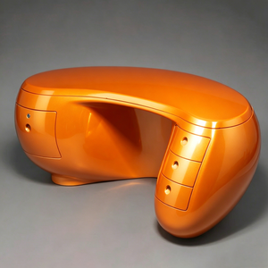 Mostrador de Recepción Creativo para Exposiciones, Mostrador Artístico de Fibra de Vidrio, Muebles de Oficina Comerciales Personalizados - Product Image 4