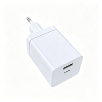 Charger Dinding USB-A Tipe C Dual Port 20W 5V 3A 9V 2.25A 12V 1.8A Colokan EU Merek Terpercaya untuk Ponsel dan Kamera
