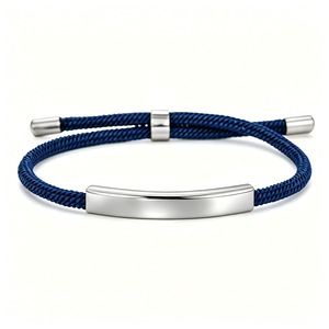 Stainless Steel Woven <b>Bracelet</b> Unisex Jewelry Gift For Holiday Fashion <b>String</b> <b>Bracelet</b> Geometric Design Multiple Colors - Product Image 5