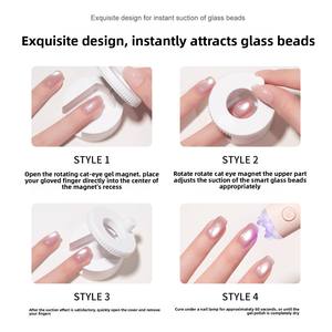 Nuevo Imán Automático para Uñas Ojo de Gato 2026, Sin Necesidad de <span class=keywords><strong>Aprender</strong></span>, para Principiantes, Magnetismo Fuerte, Adsorción Instantánea, Cuentas de Vidrio de Haz Amplio - Product Image 3