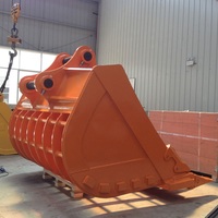 Bucket Saringan Berat untuk Excavator, Bucket Grid Screening, Cocok untuk ZX600
