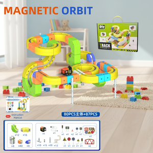 Piste magnétique inertielle à assembler soi-même, jeux de course automobile, orbite de lévitation magnétique anti-gravité inertielle pour enfants - Product Image 2