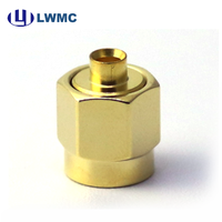 Adaptador Coaxial RF de Alta Precisión SMA Macho para Cable de 0.085, con Contacto de Latón y Desmontaje Fácil