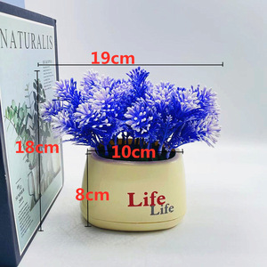 Planta Artificial en Maceta de 18 cm, Decoración de Plástico Verde para Sala de Estar - Product Image 2