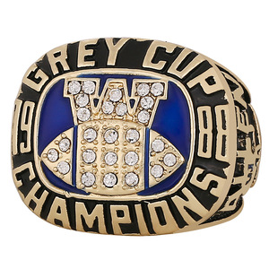 Anillo de Campeonato de la Copa Grey de los Winnipeg Blue Bombers de la CFL de 1988, Anillo de Aleación para Hombre, Joyería Clásica, Anillo al por Mayor - Product Image 2
