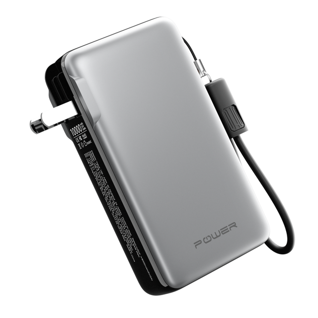 New 10000mah AC Power Bank 65W Portable Charger Travel Adapter PD 22.5W Wireless Holder Mobile Devices USA/UK/Italy Socket