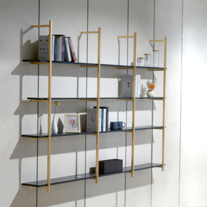 Estantería de pared de Metal para montar, estantería de pared colgante moderna para sala de estar - Product Image 4