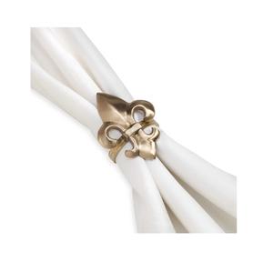 Nouveaux Styles Rond De Serviette Or Rose Fleur Métal Solide Décorations De Banquet De Mariage Anneaux De Porte-Serviette - Product Image 1