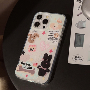 Weiche Dual-Layer-Hülle mit IMD-Anime-Hund-Katze-Schleife, Designer-Handyhülle mit individuellem Logo-Druck für iPhone 16 Pro Max 17 15 - Product Image 5