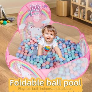 <span class=keywords><strong>Piscine</strong></span> à balles licorne pliable, <span class=keywords><strong>piscine</strong></span> à balles <span class=keywords><strong>intérieure</strong></span> et extérieure, tente de <span class=keywords><strong>camping</strong></span>, jouet amusant pour les enfants, cadeau d'anniversaire - Product Image 2