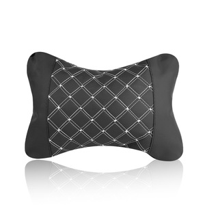 Travel <b>Pillow</b> Rectangle 20x18cm White Line <b>Neck</b> Support Car Use - Product Image 3