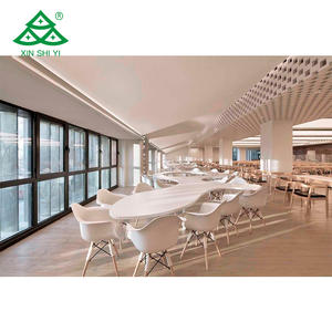 Mensa semplice ed economico/mobili da ristorante dell'azienda rettangolo in legno/tavola rotonda e Set di sedie in plastica - Product Image 4