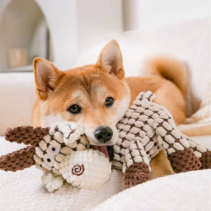 Vente en gros de jouets interactifs en peluche mignons en caoutchouc résistant à la mastication jouet écologique à usage quotidien pour chiens - Product Image 4