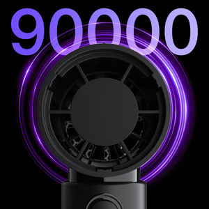 Productos únicos, Motor sin escobillas de 4 engranajes, 90000 Rpm, Mini secador de pelo de velocidad máxima de mano recargable, pequeño ventilador violento portátil - Product Image 5